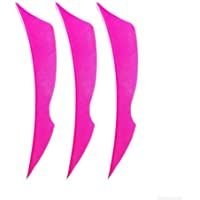 AMEYXGS 50pcs Tiro con Arco Pluma Natural 4&quot- Fletches de Pavo ala Derecha para DIY Eje de Flecha
